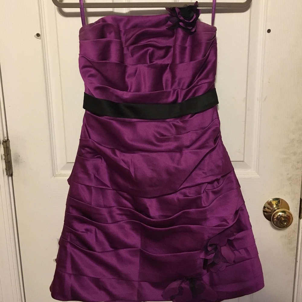 Impression Purple strapless dress